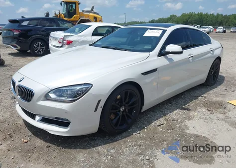 2013 BMW 640I Gran Coupe z USA, uszkodzony, nr VIN WBA6A0C53DDZ03219